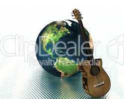 earth and guitar