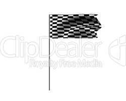 racing flag isolated on a white
