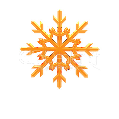 3d christmas snowflake