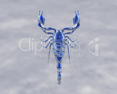 3D bright scorpion isolted on a white