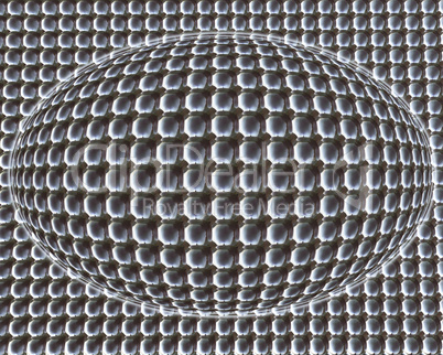 bright metal balls background