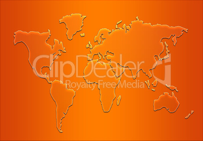 world map silhouette