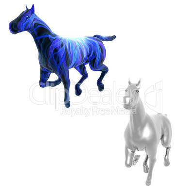 3D beautiful horse