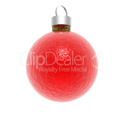 christmas ball isolated on a white