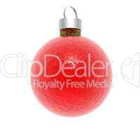 christmas ball isolated on a white