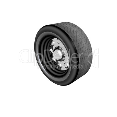 tire wheel isolated on a white