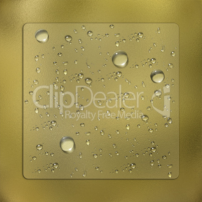 water drops with glass effect