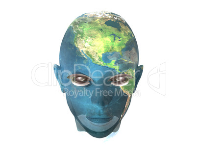 earth 3d alien girl
