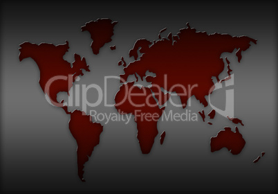 world map silhouette
