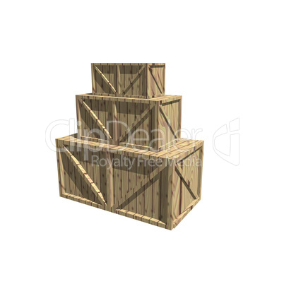 Wooden crates