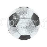 soccer ball with water drop