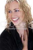 Beautiful Laughing Happy Young Blond Woman With Perfect Teeth