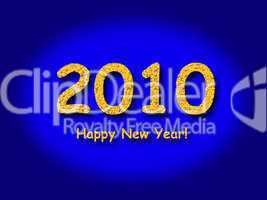 2010 Happy New Year Blue