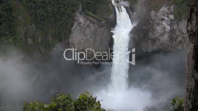 San Rafael Falls, Ecuador. Timelapse