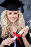 Teenage Girl Celebrating Graduation