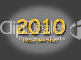 2010 Happy New Year Gray