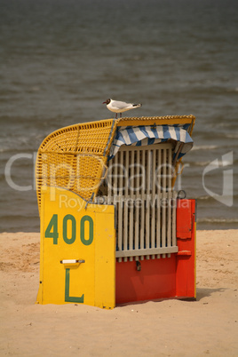 Strandkorb-Besucher