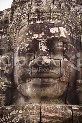 Ancient statue of Buddha in Angkor-wat