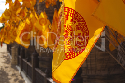 Yellow flags near Asian Wat