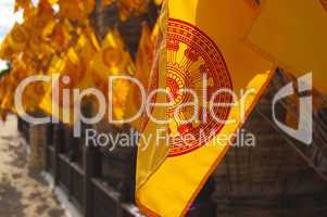 Yellow flags near Asian Wat
