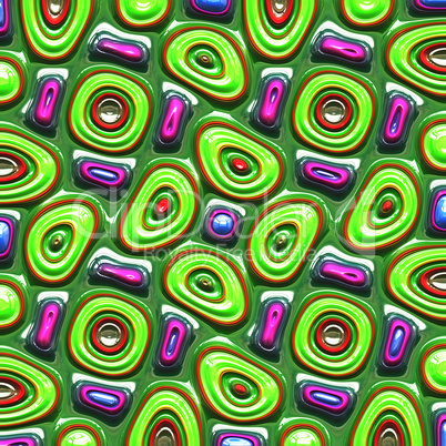 green plastic pattern