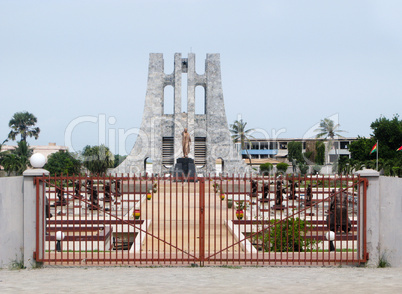 Memorial to Kwame Nkrumah in Accra Ghana