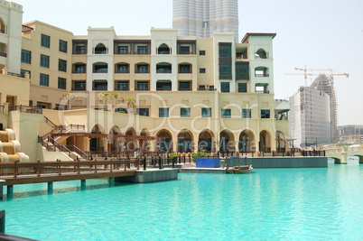 Traditional arabic style hotel in Dubai downtown, UAE