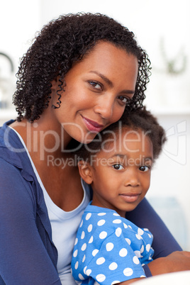 Portrait of a beautiful mother and her daughter