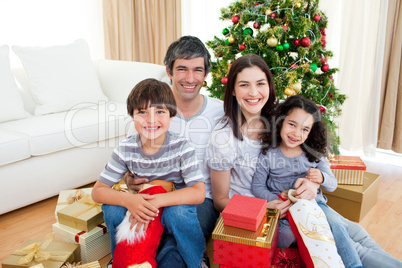 Family Christmas portrait