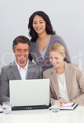 Business team working in the office