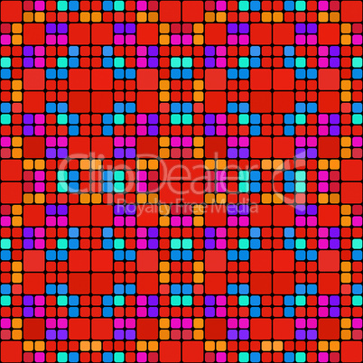 red squares pattern