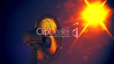 Oscillating fan trying to cool down a blazing mid day sun 3