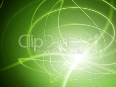 Abstract green vortex background