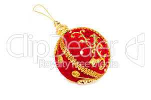 Red and Golden holiday Bauble