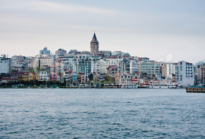 Galata tower and district in Istanbul