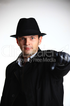 Young man in hat