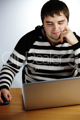 Man at laptop