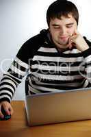 Man at laptop