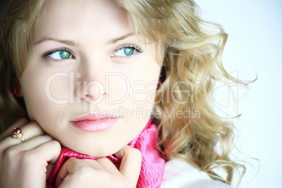 A blond young woman