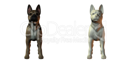 shepherd dog 3d model