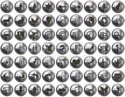 Bright Silver Icons Suite