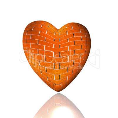 love heart brick textured i