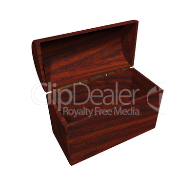 treasure chest isolated on a white