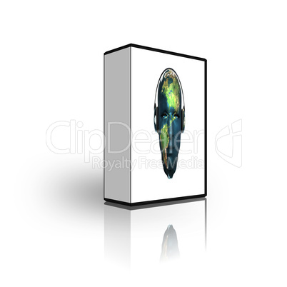 blank CD DVD box template