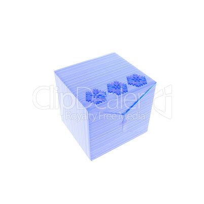 Christmas presents and gifts box isolated on a white