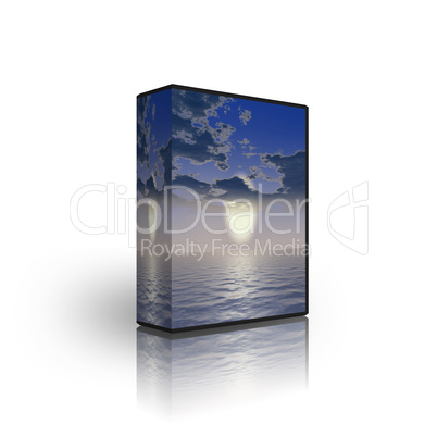 blank CD DVD box template