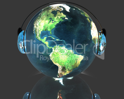3D music globe