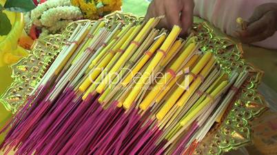 Bundling Incense Sticks