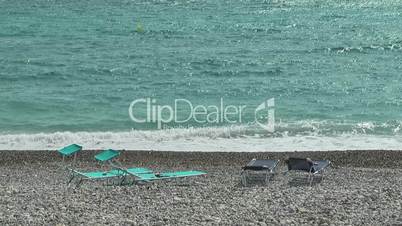 Chairs on beach