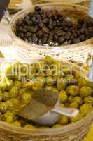 Olives on Display in a French Market